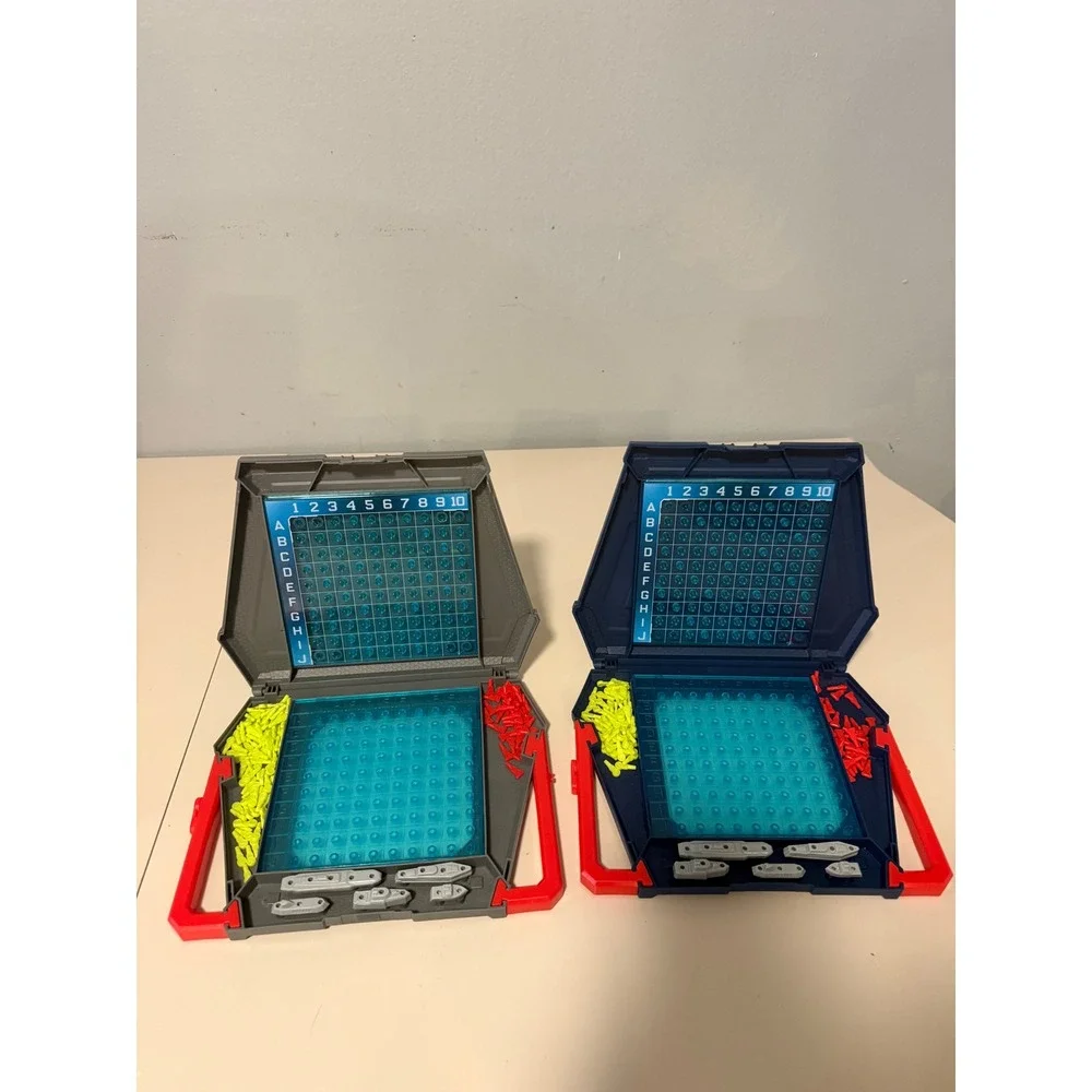Hasbro Battleship Board Game Classic Naval Combat Portable Folding Cases Kids